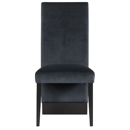 Global Furniture Usa Contemporary Velvet D12 Black Dining Chair 4863